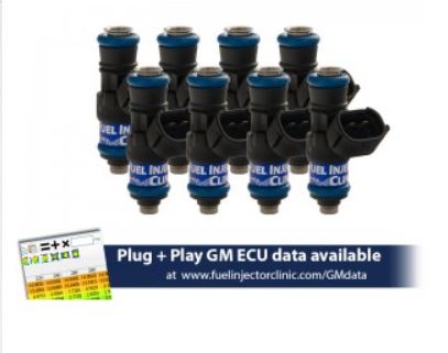IS303-0850H  850cc (94 lbs/hr at OE 58 PSI fuel pressure) FIC Fuel Injector Clinic Injector Set for LS3, LS7, LSA, L76, L92, and L99 engines (High-Z) Previously 770cc