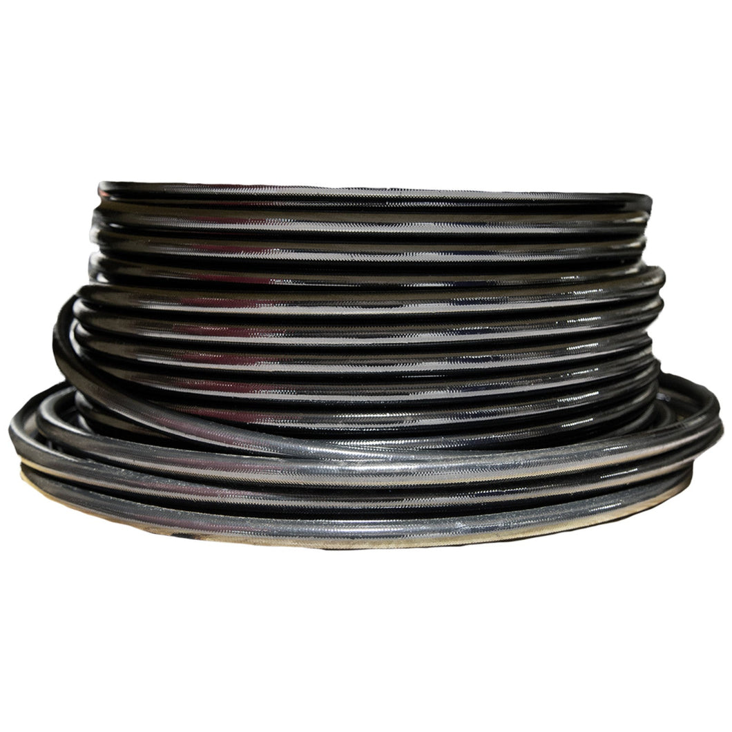 Aeromotive 15334 Hose, Fuel, PTFE, Stainless Steel Braided, Black Jacketed, AN-12 x 12'