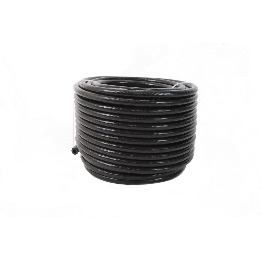Aeromotive 15335 Hose, Fuel, PTFE, Stainless Steel Braided, Black Jacketed, AN-06 x 16'